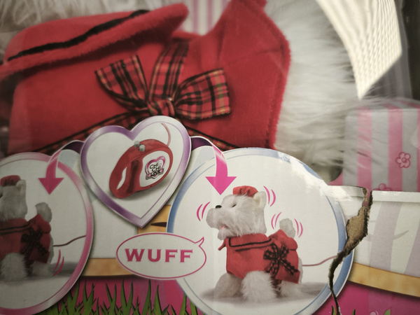 OUTLET Chi Chi Love Pies Poshi funkcyjny interaktywny piesek chodzi szczeka na smyczy 22 cm Simba PO ZWROCIE