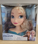 OUTLET Lalka Głowa do czesania i stylizacji włosów Księżniczka Disney Elsa Kraina Lodu +szczotka USZKODZONE OPAKOWANIE