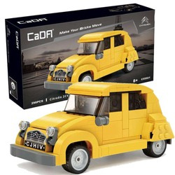 OUTLET Klocki Konstrukcyjne CaDA Auto miejskie Pojazd Żółte Autko Citroen 2CV 298 el USZKODZONE OPAKOWANIE