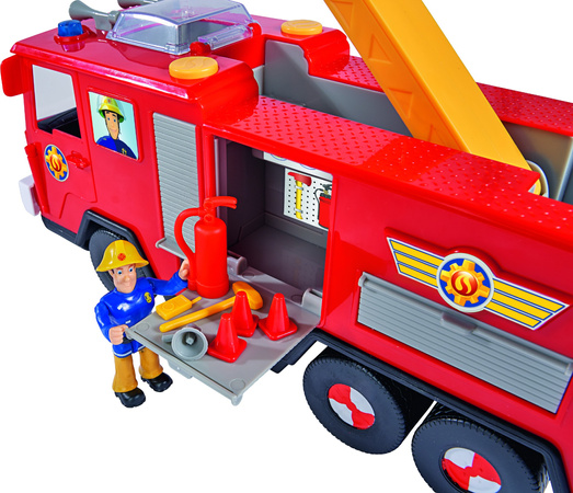 Strażak Sam Wóz strażacki Jupiter z drabiną + 2 figurki św/dź