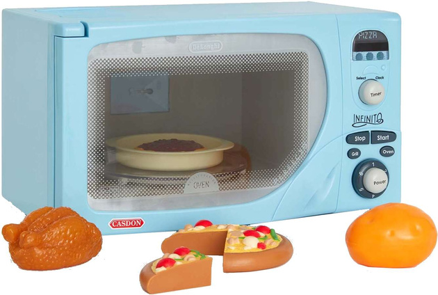 Kuchenka Mikrofalowa Mikrofalówka Dla Dzieci Dźwięk Światło Delonghi Casdon 30 Cm