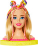 Barbie Zestaw Duża Głowa do stylizacji włosów zmieniająca kolor 20 elementów