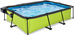 Basen ogrodowy 300x200x65 cm z pompą filtrującą i pokrywą zielony