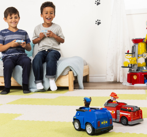 Zestaw Psi Patrol RC Zdalnie sterowane wóz strażacki Marshall i radiowóz Chase