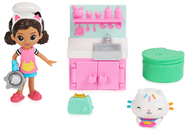 Małe zestawy Koci Domek Gabi Wróżkotka ogród oraz kuchnia figurki i akcesoria Gabby's Dollhouse