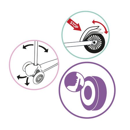 OUTLET Koci Domek Gabi Hulajnoga trójkołowa balansowa hamulec nożny USZKODZONE OPAKOWANIE