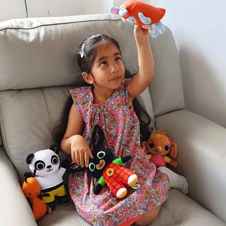 Królik Bing duży zestaw 5 maskotek pluszaków: Bing, Sula, Pando, Flop i Królik Tuliś