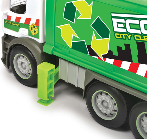 Śmieciarka Eco Mercedes Benz + akcesoria światło/dźwięk