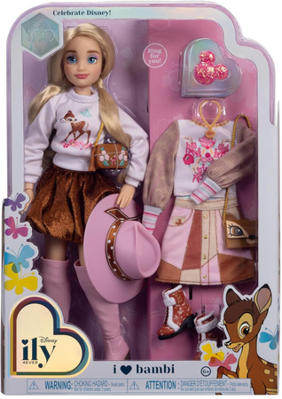 Disney ILY 4ever modna lalka z motywem Bambi i zestawem akcesoriów 30 cm
