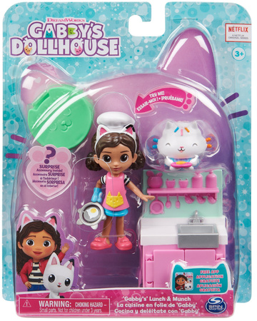 Małe zestawy Koci Domek Gabi Wróżkotka ogród oraz kuchnia figurki i akcesoria Gabby's Dollhouse