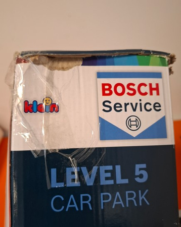 OUTLET Garaż Parking XXL Bosch Service 5-poziomowy 85 cm Klein + 2 autka USZKODZONE OPAKOWANIE