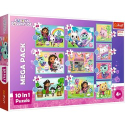 OUTLET Puzzle 10w1 Koci Domek Gabi W świecie Gabi 329 elementów 4+ Trefl USZKODZONE OPAKOWANIE
