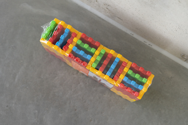 Klocki konstrukcyjne Waffle zestaw 48 dużych elementów Marioinex