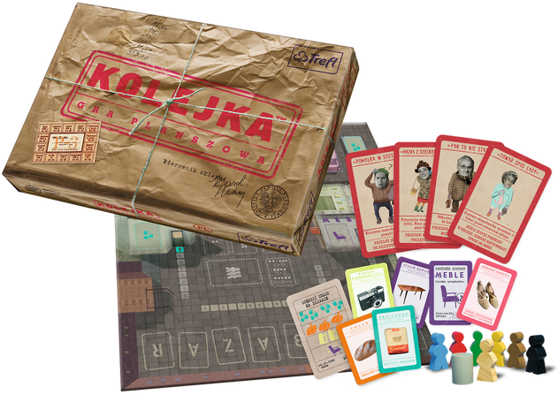 Towarzyska Gra Planszowa Rodzinna rywalizacja wyzwanie Kolejka PRL Pan tu nie stał IPN Trefl