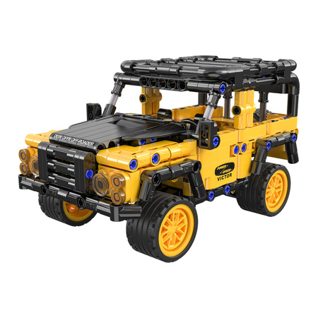 Klocki konstrukcyjne CaDA Pojazd terenowy Defender Auto Off-Roader Samochód terenówka z napędem pull back 389 elementów