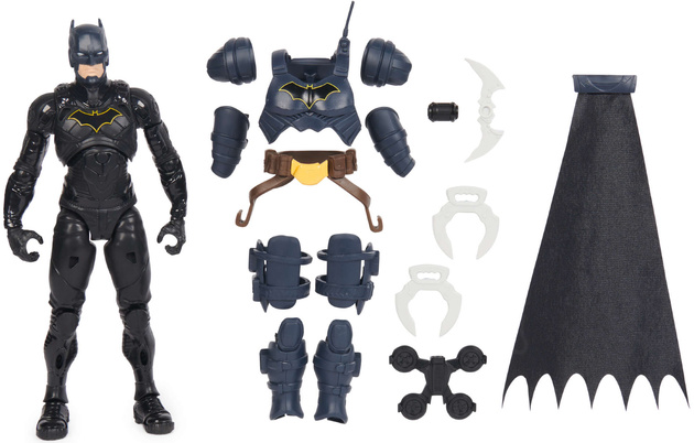 DC Comics Batman duża figurka lalka mroczny rycerz 30 cm + akcesoria 17 elementów