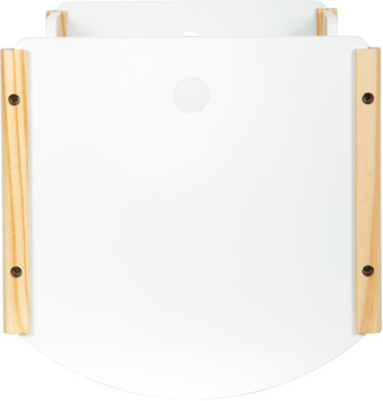 Małe Drewniane Bujane białe Łóżeczko dla Lalek z Poduszką i Kocykiem