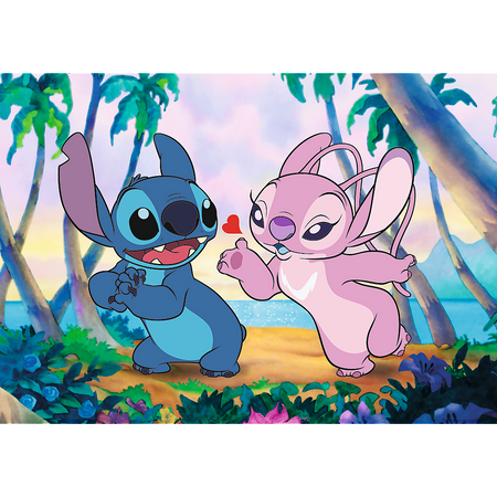Trefl Puzzle 1000 elementów Disney Stitch i Angel