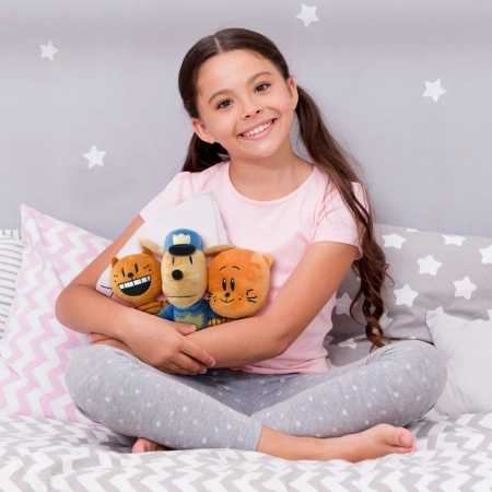 Dream Works Dog Man maskotka rudy kot duża głowa wys 20 cm