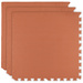 Mata piankowa podłogowa Humbi 180x60 Duże puzzle piankowe wodoodporne bezpieczne 3 szt. Pomarańczowa