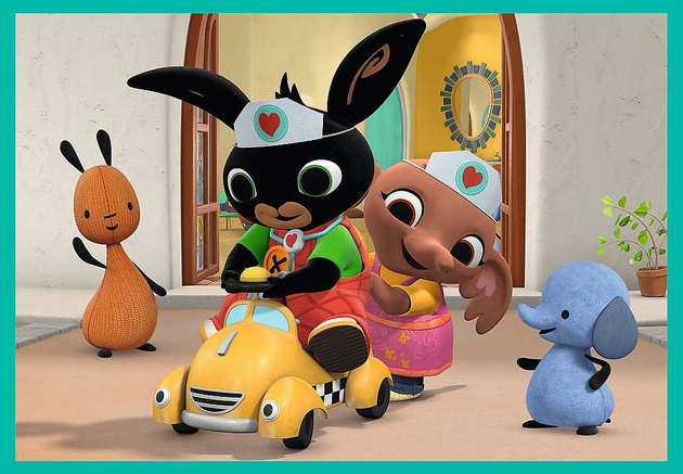 Puzzle 10w1 Co robi Króliczek Bing? 329 elementów Trefl