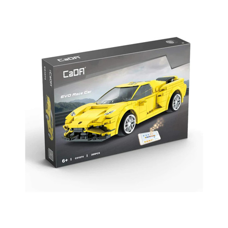 Klocki CaDA Pojazd zdalnie sterowany Auto wyścigowe EVO Race Car + wytrzymały Lotus Evija RC Dual Mode 597 el.