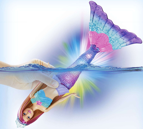 Lalka Barbie Dreamtopia Syrenka Malibu ze świecącym ogonem