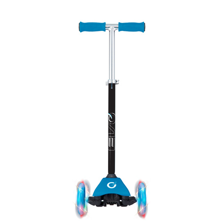 EVO Regulowana Trójkołowa Hulajnoga dla Dzieci Light Up Mini Cruiser Błękitny Świecące kółka