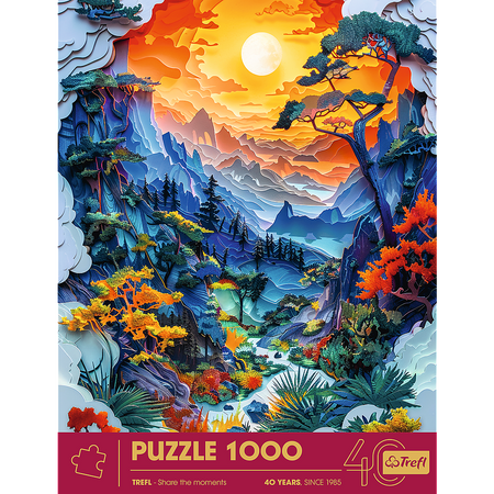 Puzzle tradycyjne 1000 elementów Dolina Jubileusz Trefl efekt 3D