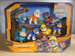 OUTLET Psi Patrol Zestaw 7 Figurek Rubble I Jego Ekipa Wheeler Mix Charger Motor USZKODZONE OPAKOWANIE