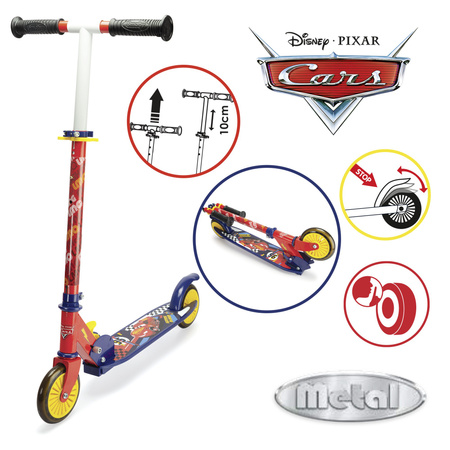 OUTLET Hulajnoga dwukołowa Auta Cars Disney Zygzak McQueen składana do 50 Kg USZKODZONE OPAKOWANIE