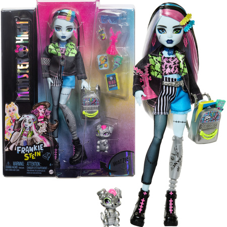 Monster High Zestaw z lalką Frankie Stein pieskiem i akcesoriami