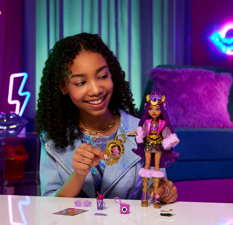 Monster High Lalka Clawdeen Wolf Potwór modowa 30 cm + akcesoria festiwalowe