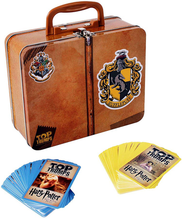 OUTLET Harry Potter Hufflepuff Top Trumps karty metalowa walizka Winning Moves PRODUKT WYBRAKOWANY