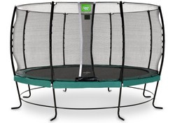 Trampolina ogrodowa z siatką zabezpieczającą Lotus Classic 427 cm zielona