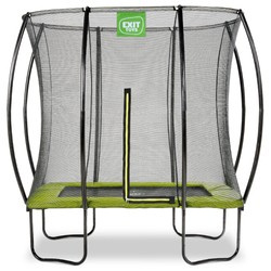 Trampolina ogrodowa z siatką zabezpieczającą Silhouette 153x214 cm zielona