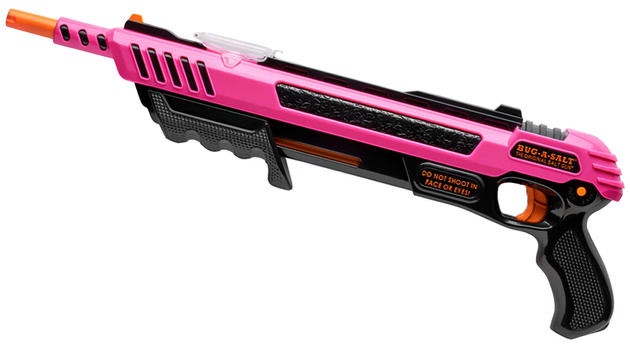 Broń na muchy komary karabinek ekologiczny na sól Bug-A-Salt 3.0 Pink Passion Assassin