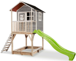 Drewniany domek ogrodowy dla dzieci Loft 700 - szary