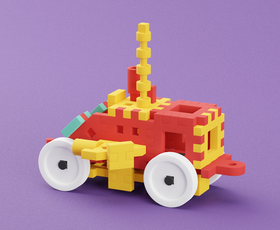 Klocki konstrukcyjne Mini Waffle zestaw Konstruktor Majster 200 elementów Marioinex