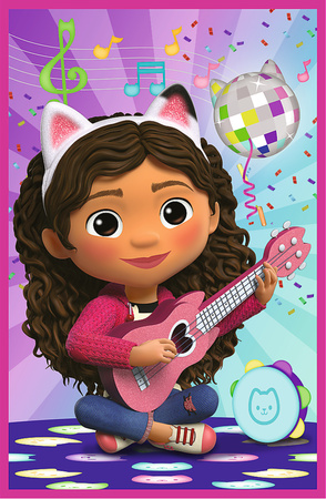 Puzzle Trefl 3 x 50 Koci Domek Gabi Poznajcie Gabi Gabby's Dollhouse
