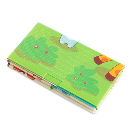 Humbi Dwustronna Składana Mata Edukacyjna z pianki XPE 120x180 Zwierzątka Żyrafy