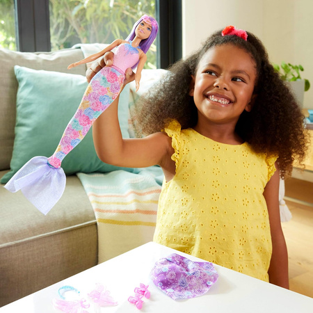 Barbie Zestaw Lalka Wróżka Syrenka Księżniczka + Akcesoria