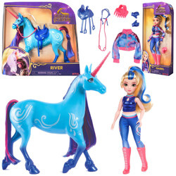 Unicorn Academy Zestaw Lalka Isabel 24 cm i Jednorożec River + akcesoria