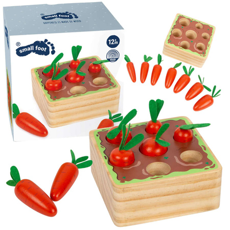 Drewniany sorter Marchewki dopasowanie kształtów