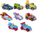 Psi Patrol Transporter 2w1 + zestaw 9 metalowych pojazdów Mighty Pups True Metal Kosmopieski