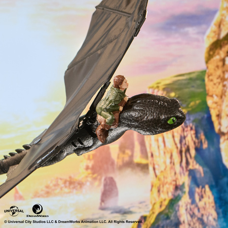 Latający Szczerbatek Interaktywny RC Figurka Jak Wytresować Smoka Skrzydła 76 Cm Toothless