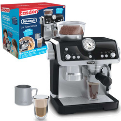 OUTLET Ekspres do kawy DeLonghi dla małego baristy ze spieniaczem do mleka Casdon NIEPEŁNY KOMPLET