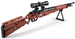 Klocki konstrukcyjne CaDA Musket Karabiner 98K broń karabin strzelający + 5 naboi i luneta C61010W