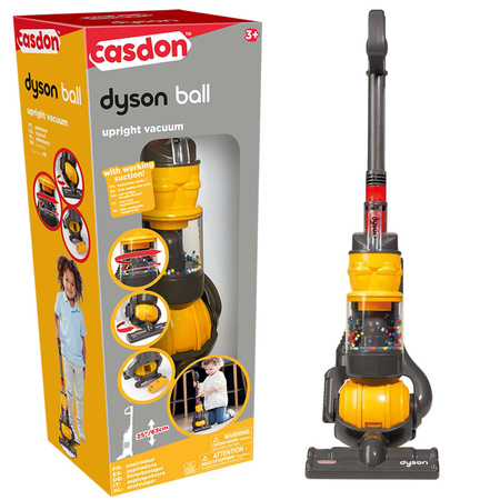 OUTLET Odkurzacz Bezprzewodowy Dyson Ball pionowy dla dzieci zabawkowy z funkcją ssania Casdon PRODUKT WADLIWY