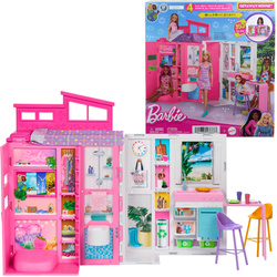Barbie zestaw składany przenośny domek letni dla lalek Getaway + akcesoria